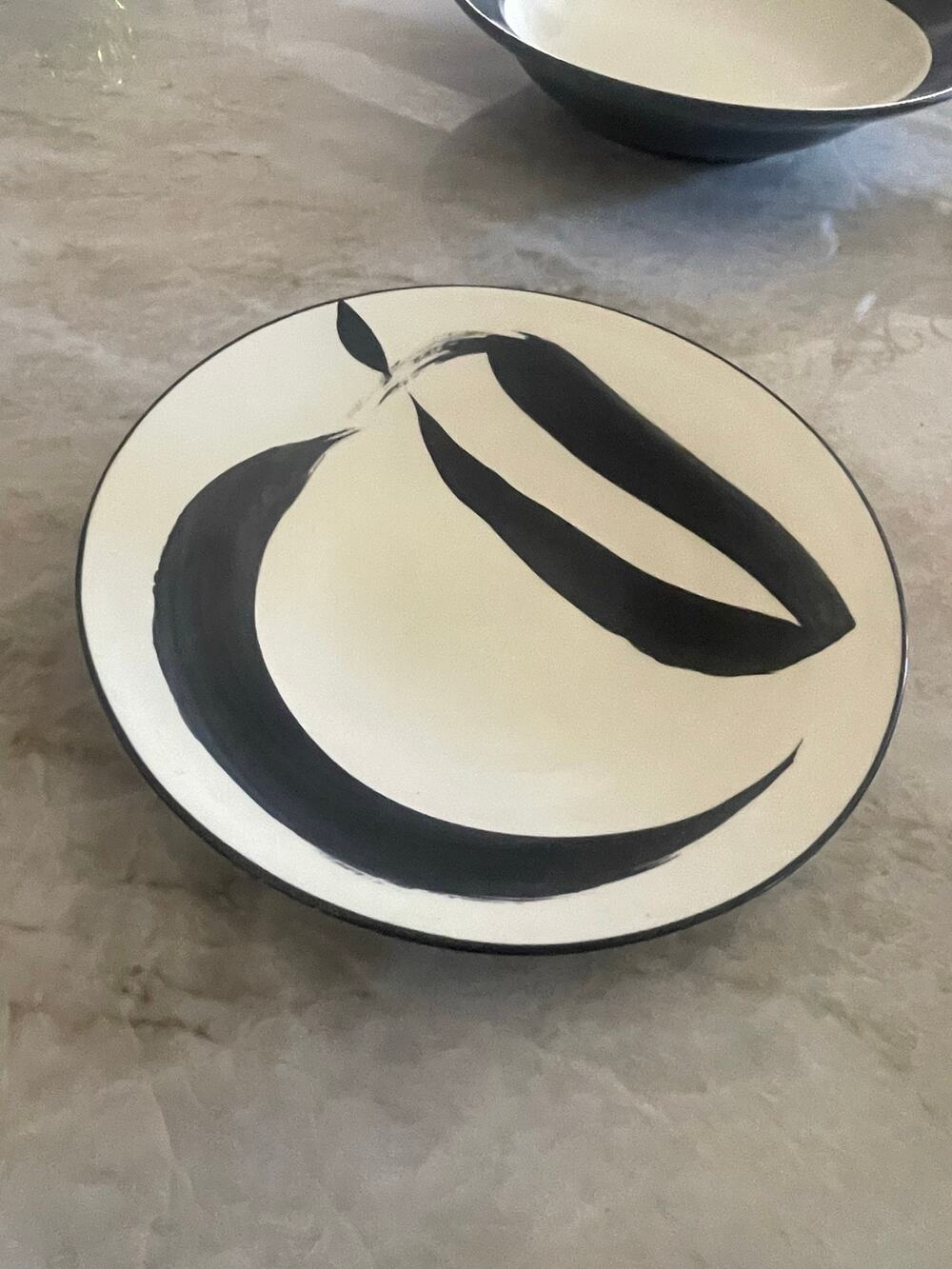 Vintage 60’s Ann Mallory Sumi California Pottery Shallow Bowl Or Plate 12-1/2”